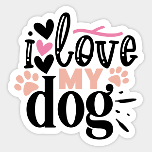 I love my DOG Sticker